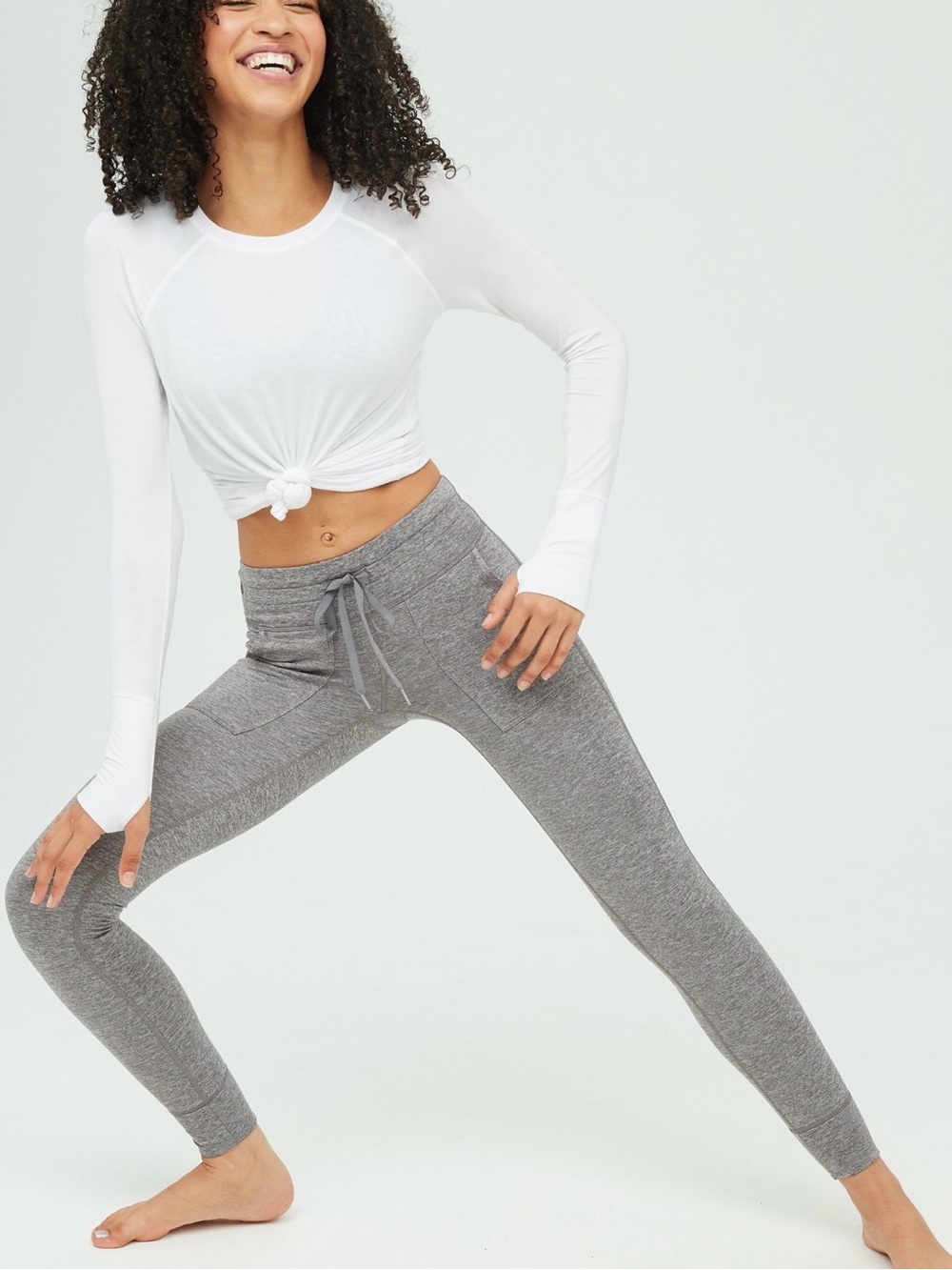 NWT Aerie Offline Warmup Leggings, Gray, Size S